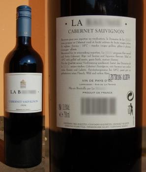 Destocking End-of-stock VDP d'Oc Cabernet/Sauvignon 2006