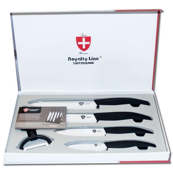 Ceramic knife set 5 pieces Royalty line RLC5B Wholesale