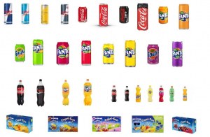 Coca Cola 330ml / Red Bull 250ml (Fanta, Sprite, Pepsi, Capri-Sun, Orangina, Oasis, ETC)