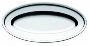 Oval serving plate