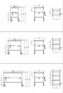 Lower stainless steel shelf