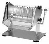 Hand-operated sausage slicer