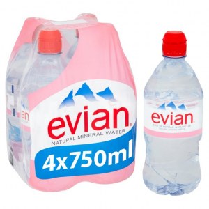 Evian and Perrier Natural Mineral Water