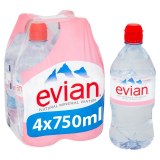 Evian and Perrier Natural Mineral Water