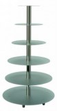 Aluminium multiple cake stand - round