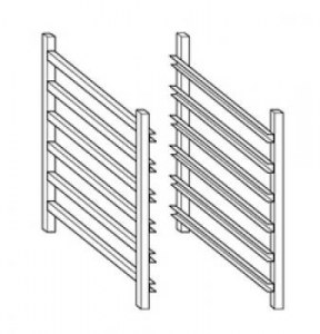 SUPPORT PAIR FOR PANS AND GRIDS GN 1/1 OR 2/1