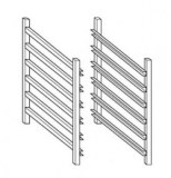 SUPPORT PAIR FOR PANS AND GRIDS GN 1/1 OR 2/1