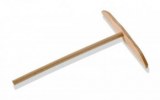 Set of 5 round crape rakes made from beech wood