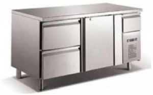 Counter, ventilated cooling,with upstand,Serie Eco