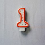 Number candle, numeral candle, cake candle, party candle