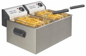 Electric double deep fat fryer "PROFI-LINE"