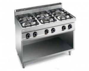 Range, gas with 6 burners,Eco 700