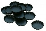 Non sticking round fluted mould - 12 pcs