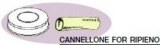 CBF0001 stencil for cannellone for ripieno Ø 25 mm