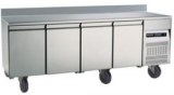 Refrigerated table 4 door with backslash