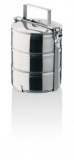 Stainless steel ragout bin - 3 compartments