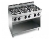 Gas stove with 6 burners ,Serie 700