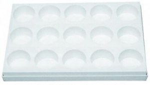Plastic mould for cake and mignon (15 helpings)