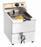 Electric deep fat fryer with oil drain tap "IMBISS I"