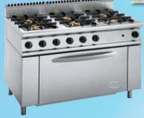 Gas stove, 6 burners with large gas oven,1200