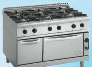 Gas stove, 6 burners,1200,Kraft 900