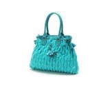 Floral Lady Shoulder Bag Blue