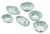 Kit of 6 pcs aluminium pastry moulds