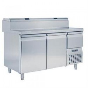 Preparation table, ventilated, 2 doors