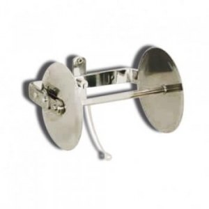 Chromed kitchen roll holder - screw fixation