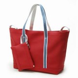 Simple Levity Shoulder Bag Zipper Closure Red