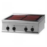 Cooker glass-ceramic with 4 heating zones 14kW