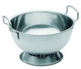 Round colander with base