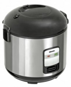 Rice cooker for 2-10 persons, stainless steel body