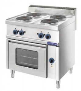 Electric range 4 iron heating