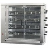 Chicken grill, electric, 4 rotating grids