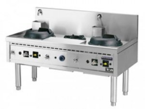 Gas wok range 2x 28 kw