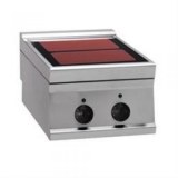 Cooker glass-ceramic with 2 heating zones 7kW
