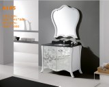 Classic solid wood White Contemporary Makeup bathroom cabinet, bathroom vanity, bathroo...