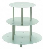 Aluminium pillar cake stand - high