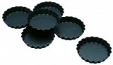 Non sticking round fluted mould - 6 pcs
