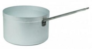 Deep saucepan in aluminium