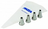 Decorat. set - 4 nozzles star,  pastry bags