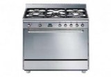 Stainless steel-gas oven 5 burners
