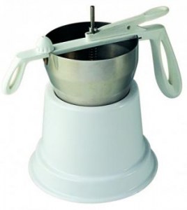 Automatic piston funnel - with plastic handle and stand