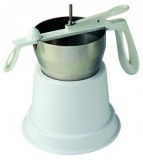 Automatic piston funnel - with plastic handle and stand