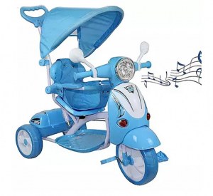 Scooter Vespa tricycle stroller with pedals