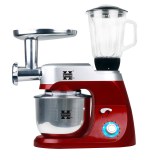Herzberg HG-5029:3 in 1800W Stand Mixer With Planetary Beating Action Red