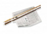 Newspaper holder with clamp 75 cm - clear varnish