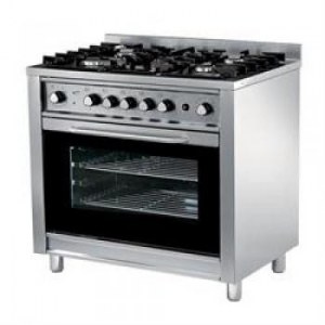 Cooking range, gas, 5 burners