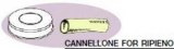 CBF0003 stencil for cannellone for ripieno Ø 30 mm